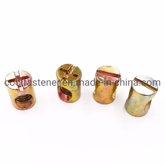 High Quality M4 M5 M6 Galvanized Cross Dowel Hole Nuts for Furniture