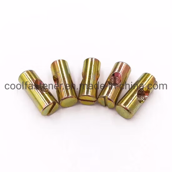 High Quality M4 M5 M6 Galvanized Cross Dowel Hole Nuts for Furniture