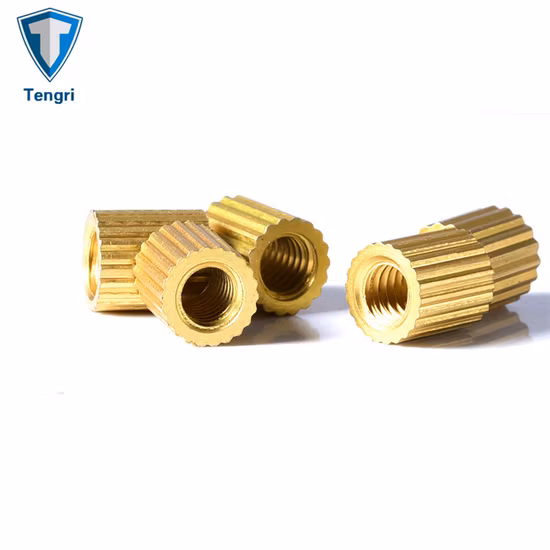 Tuerca de conector de tuerca de rodillo de tuerca cuadrada de latón de cobre de hardware personalizado