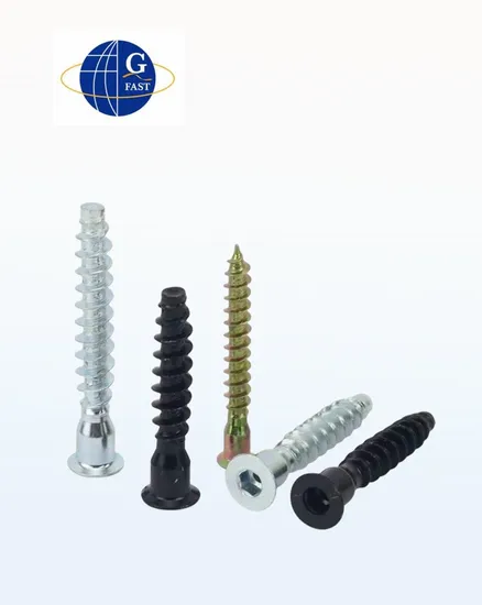 Tornillo de confirmación de orificio profundo hexagonal Tornillo euro Tornillo para muebles